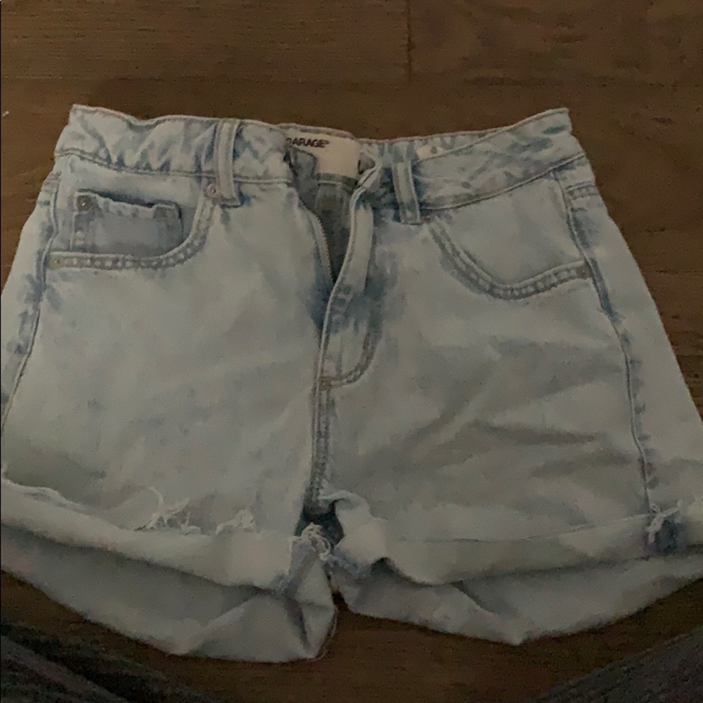 high waist jean shorts